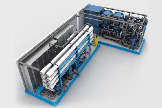 Buy Skid Design 99% Seawater Desalination RO System With Intelligent Control System online manufacture
